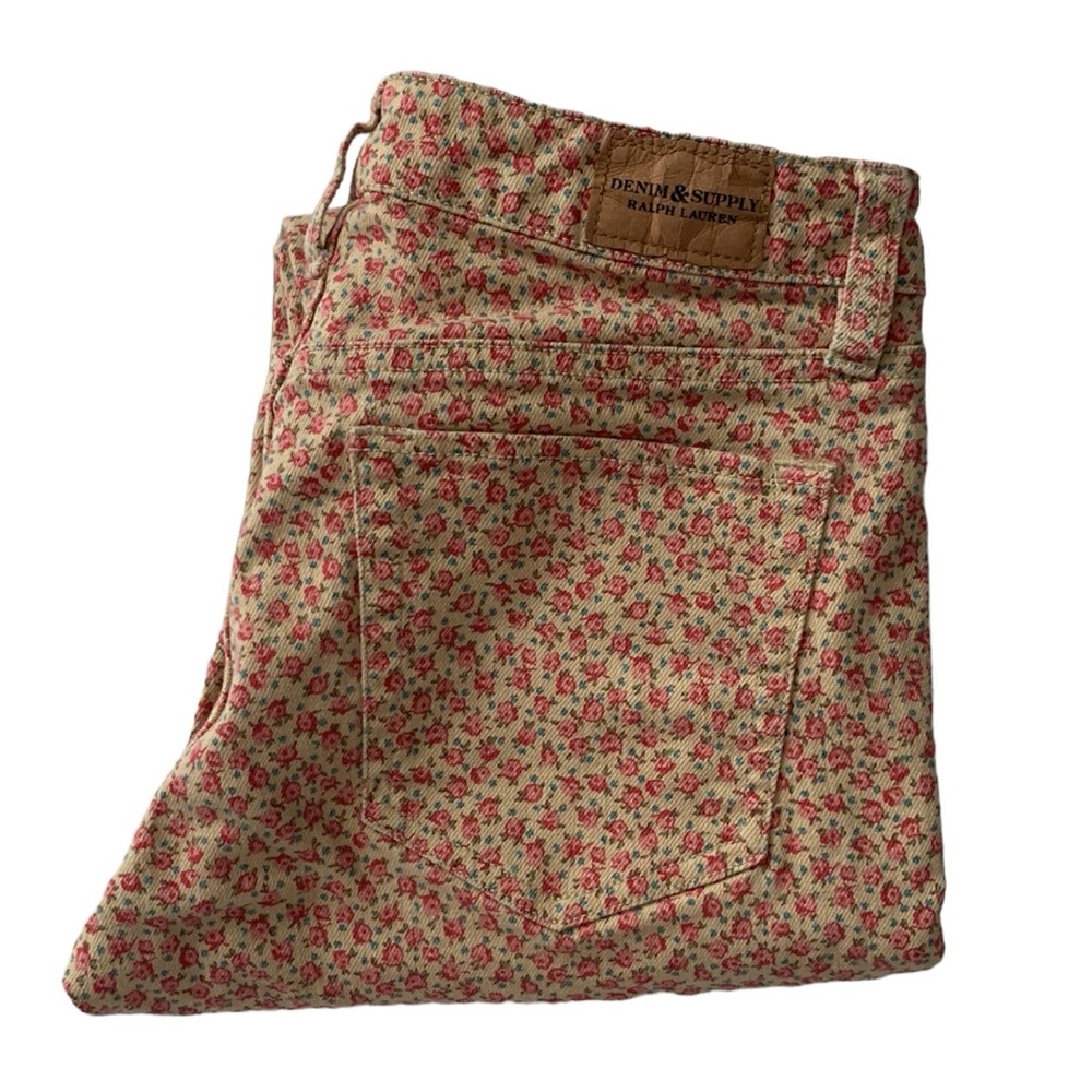 Denim Supply Ralph Lauren Micro Floral Print Skinny Jeans